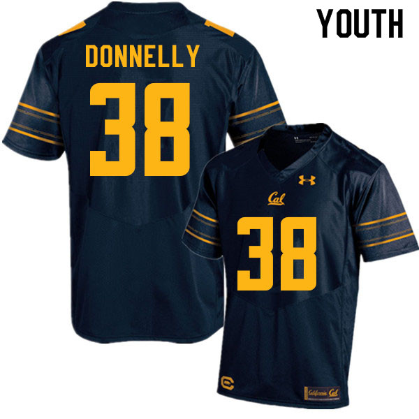 Youth #38 Ronan Donnelly Cal Bears College Football Jerseys Sale-Navy